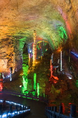 Yellow Dragon Cave, Zhangjiajie. China.