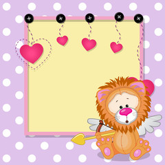 Cupid Lion with frame