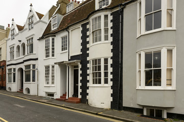 Fototapeta na wymiar traditional houses at Brighton, East Sussex