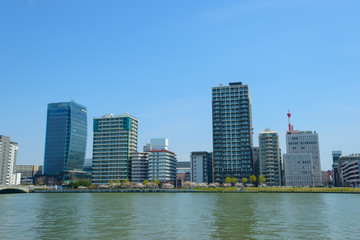 Cityscape of Niigata in Japan