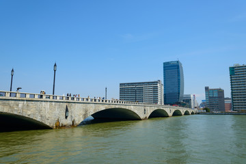 Naklejka premium Cityscape of Niigata in Japan