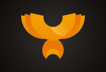 bird wings logo vector