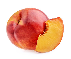 Nectarine fruit isolated