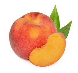 Peaches isolated