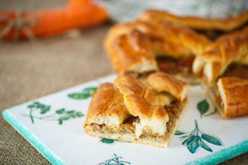 Pie dough with braised cabbage