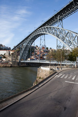 Dom Luis I Bridge over Douro River in Porto