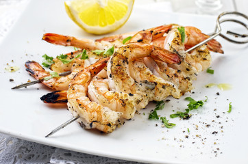 Grilled Prawn Skewer