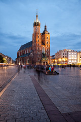 Fototapeta premium St Mary Basilica in Old Town of Krakow