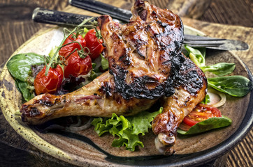Grilled Chicken with Salad