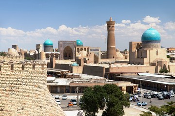 Panoramic view of bukhara from Ark - Uzbekistan - obrazy, fototapety, plakaty