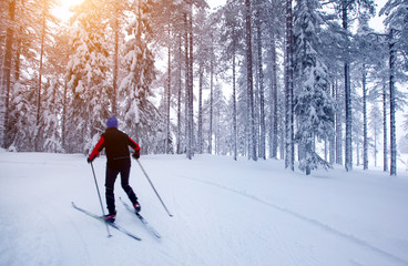 Cross-country skiing in Sweden