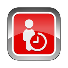 Chrome Square Button