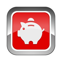 Chrome Square Button 