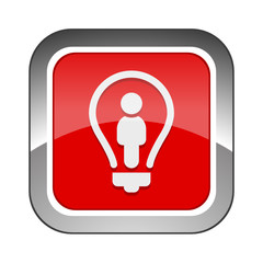 Chrome Square Button 