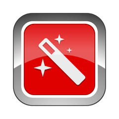 Chrome Square Button 