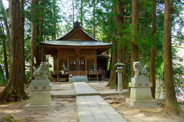 Achi shrine in Achi, Nagano, Japan