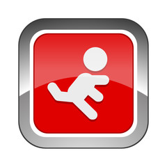 Chrome Square Button 