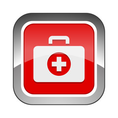 Chrome Square Button