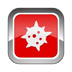 Chrome Square Button