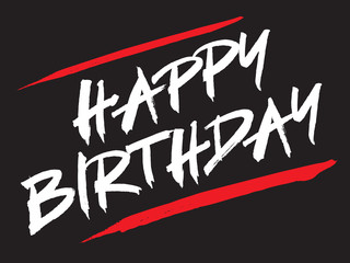 Vector sign Happy Birthday