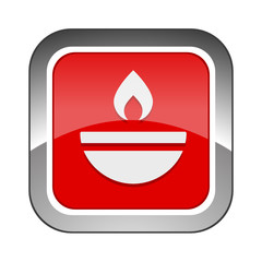 Chrome Square Button