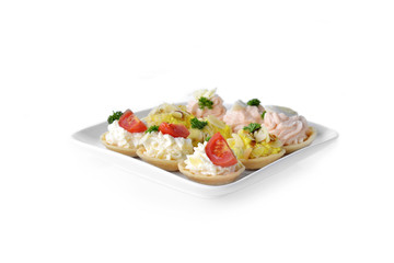 tartlet with cream