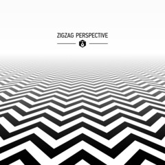 Zigzag pattern in perspective