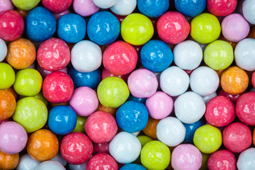 Fototapeta na wymiar coated colored dragee candies
