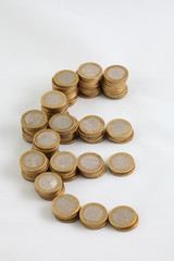 Money coins Euro pièces