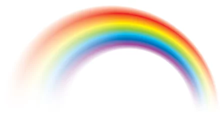 Foto op Canvas Vivid vector colorful rainbow shining blurred © Marina