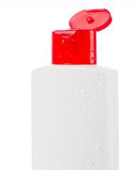 Shampoo bottle isolated on white background