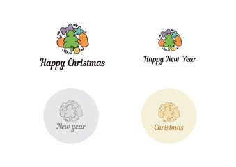 Christmas and New year symbol