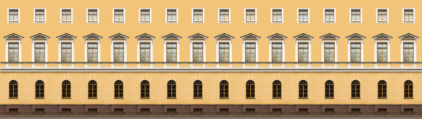 Windows in classicism style