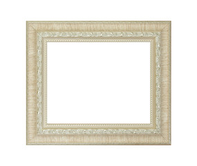 Fototapeta premium Ivory frame isolated on white background