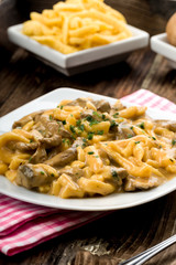 Spätzle mit Champignons