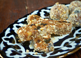 tasty sherbet with nuts