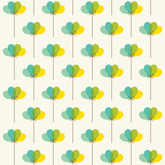 retro balloon pattern background vector