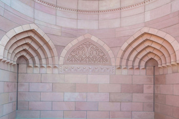 Masonry details of a Mosque, Muscat, Oman