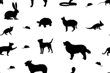 sap14 SeamlessAbstractPattern - pet shop - various pets - g3014