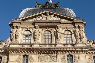Fototapeta na wymiar Paris - The Louvre Museum.