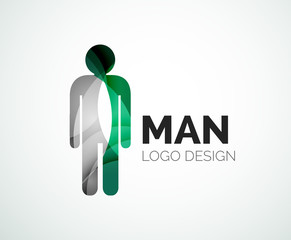 Abstract logo - man icon