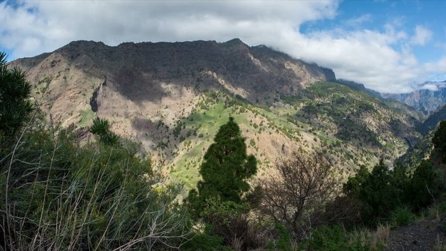 FullHD Time lapse, La Palma, Barranco De Las Angustias