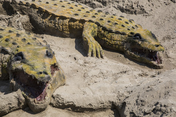 crocodile sand in Andalusoa