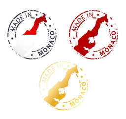 Fototapeta premium made in Monaco stamp