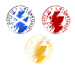 Fototapeta premium made in Scotland stamp