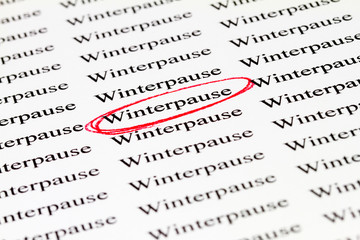 Fototapeta premium Winterpause