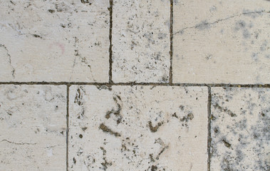 White stone wall