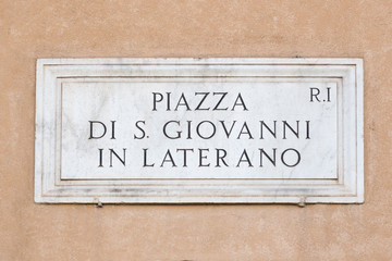 Obraz premium Roman signboard