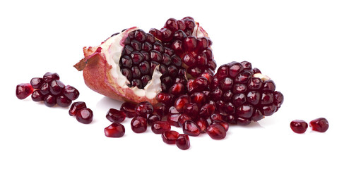 Pomegranate in closeup