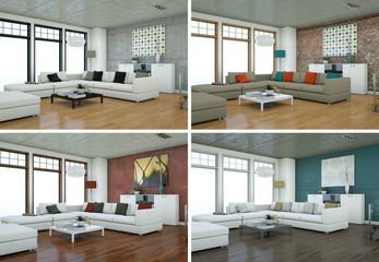 modernes Loft Interieur Design